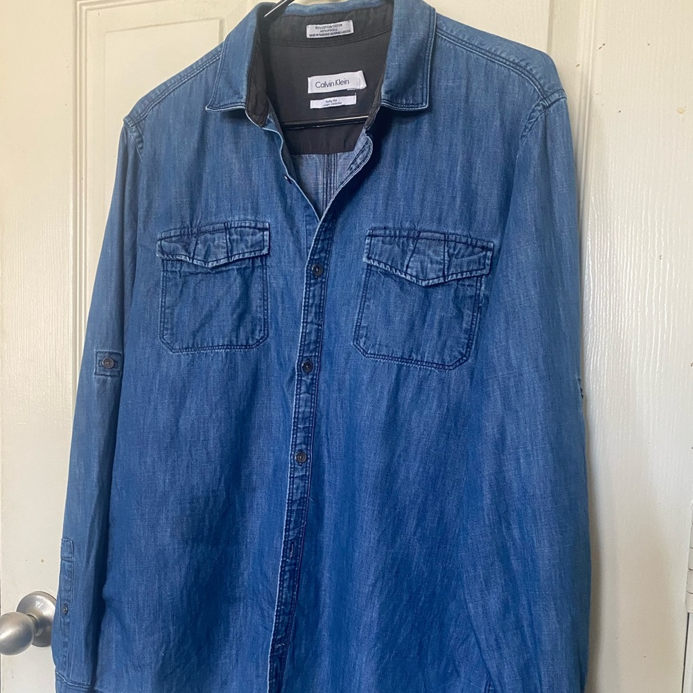 Calvin Klein Mens Jean Shirt